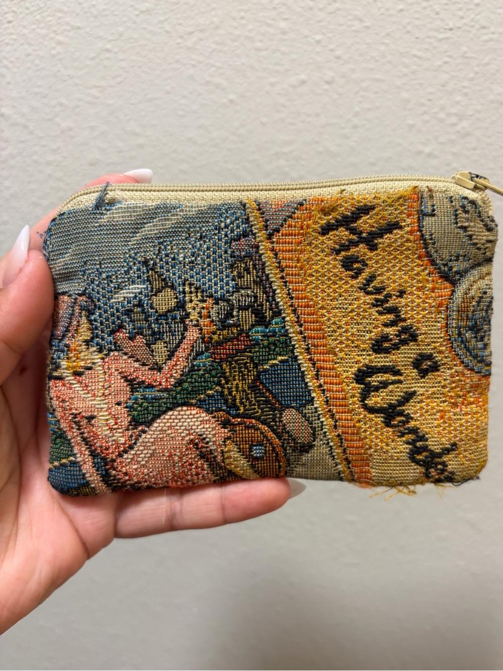 VTG Holdings Fine Accessories Tapestry Zipper Pouch Golf Novelty Small Coin Bag
